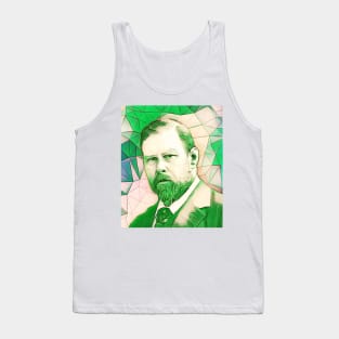 Bram Stoker Green Portrait | Bram Stoker Artwork 8 Tank Top